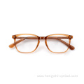 New Model Cheap Myopia Colored And Transparent Glasses Acetate Eyeglasses